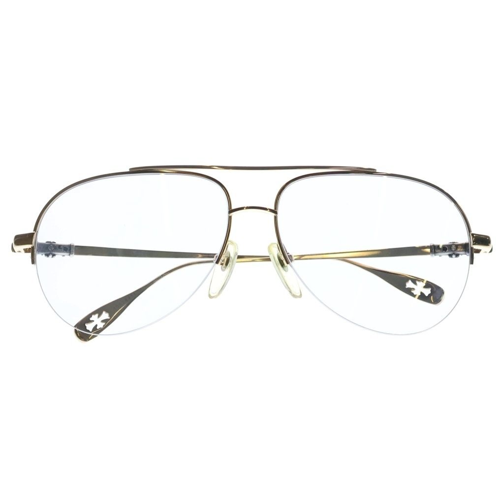 CHROME HEARTS (クロムハーツ) STAINS TEARDROP ステインズ CHクロステンプル ティアドロップ サングラス アイウェア ゴールド/シルバー 46,794円