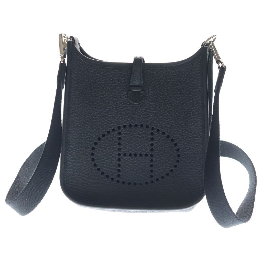 HERMES (エルメス) エヴリンTPM ショルダーバッグ ブラック トリヨンクレマンス K刻印 シルバー金具