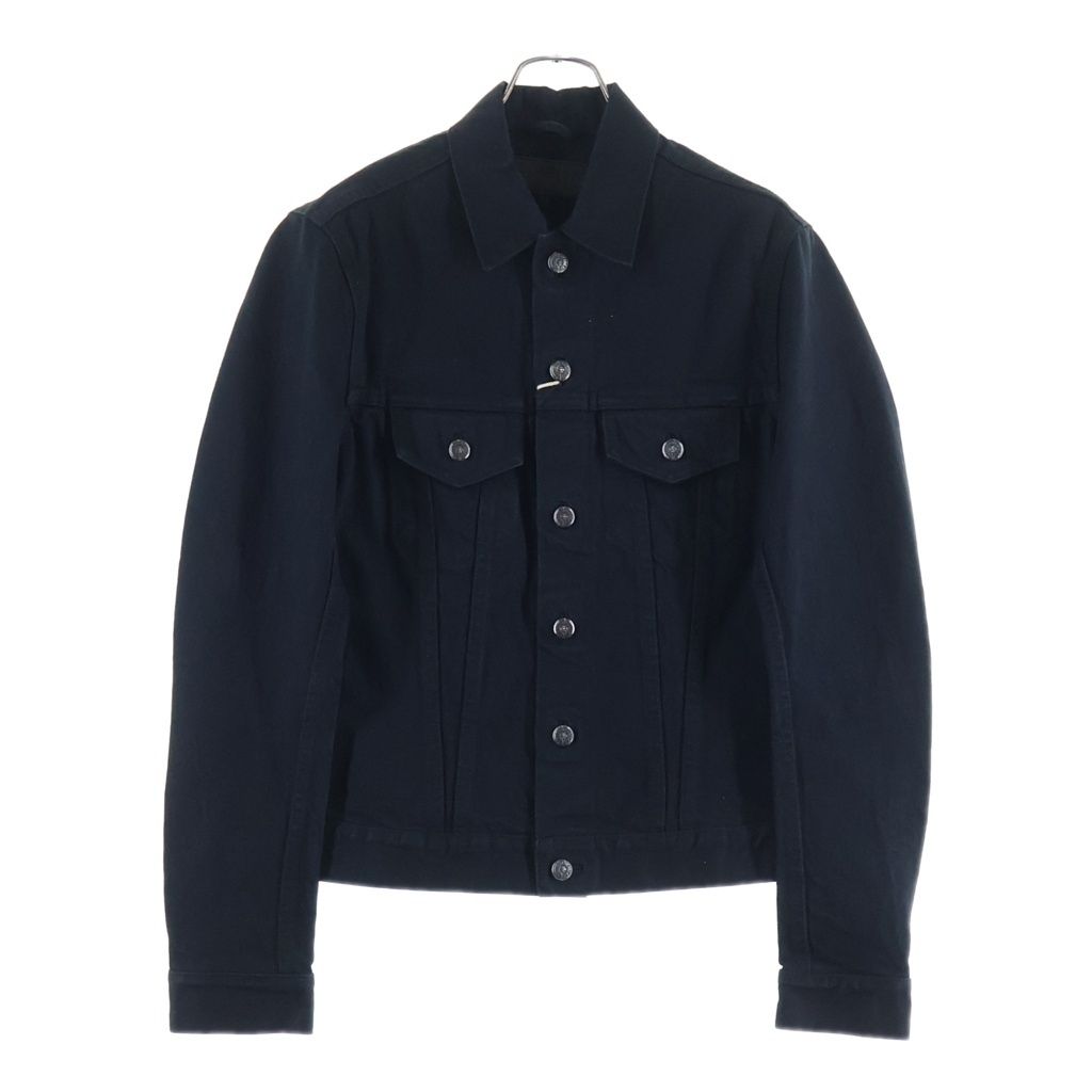 CHROME HEARTS (クロムハーツ) DENIM JACKET デニムジャケット 袖クロスパッチ ブラック -