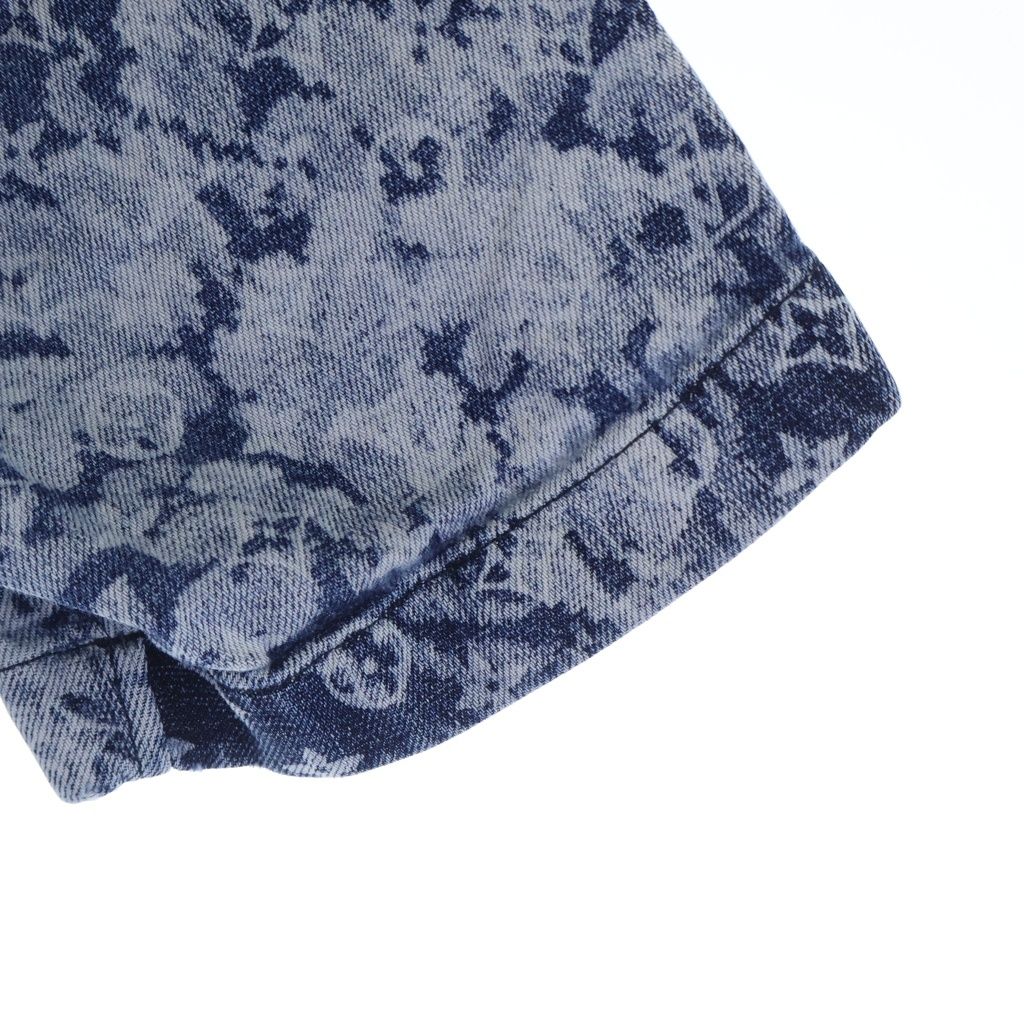 LOUIS VUITTON (ルイヴィトン) 21SS Hawaiian Tapestry Denim Shirt RM211M ZMC HKS02W ハワイアン タペストリーデニム半袖シャツ インディゴ