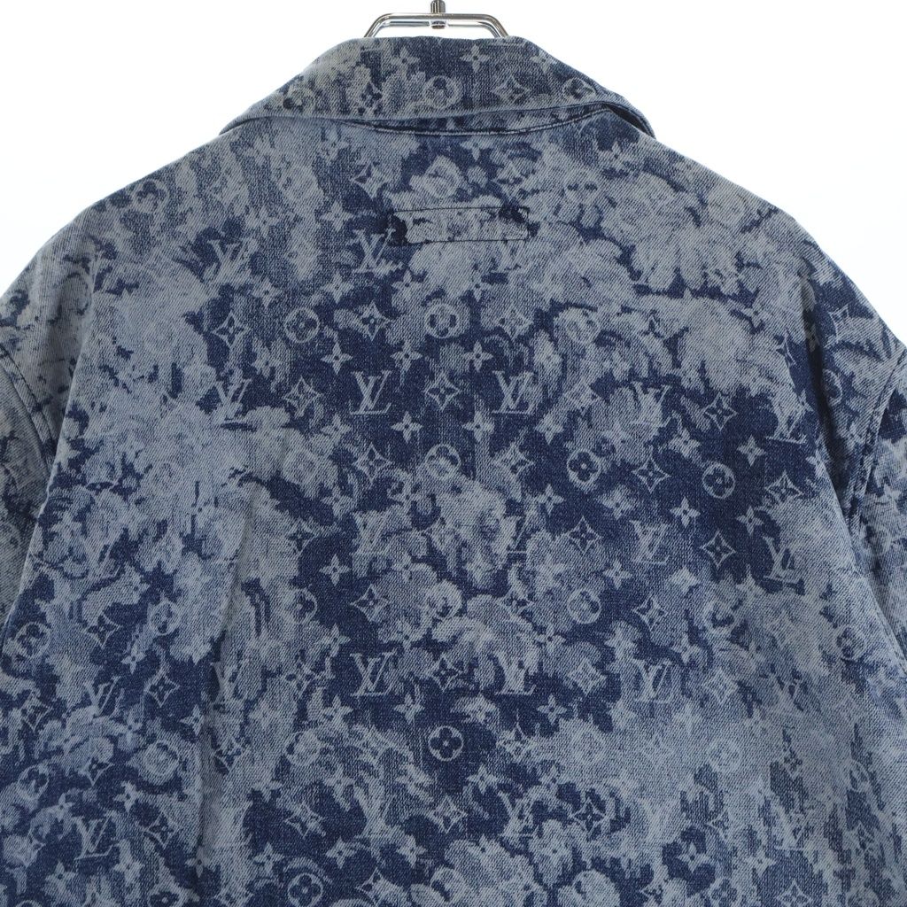 LOUIS VUITTON (ルイヴィトン) 21SS Hawaiian Tapestry Denim Shirt RM211M ZMC HKS02W ハワイアン タペストリーデニム半袖シャツ インディゴ