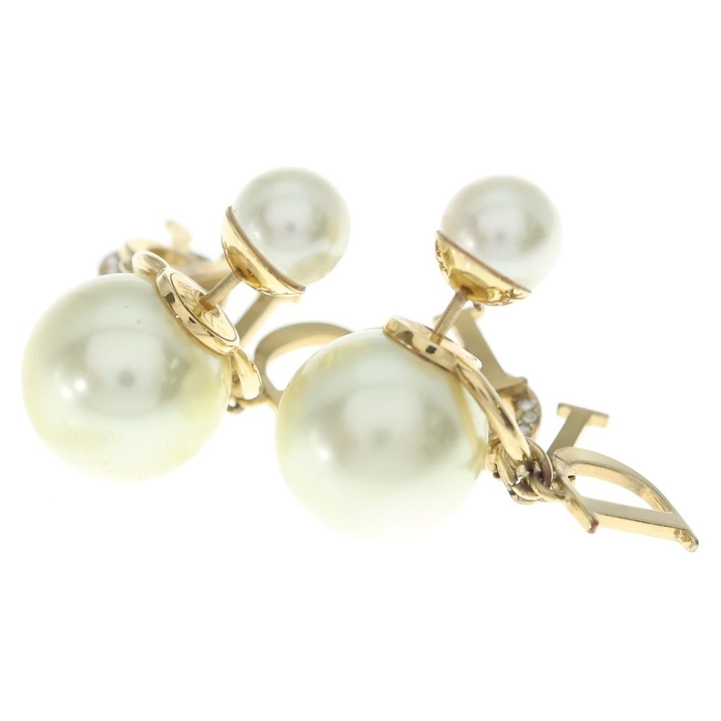 DIOR (ディオール) Tribales トライバル ピアス ロゴ パール×ライン