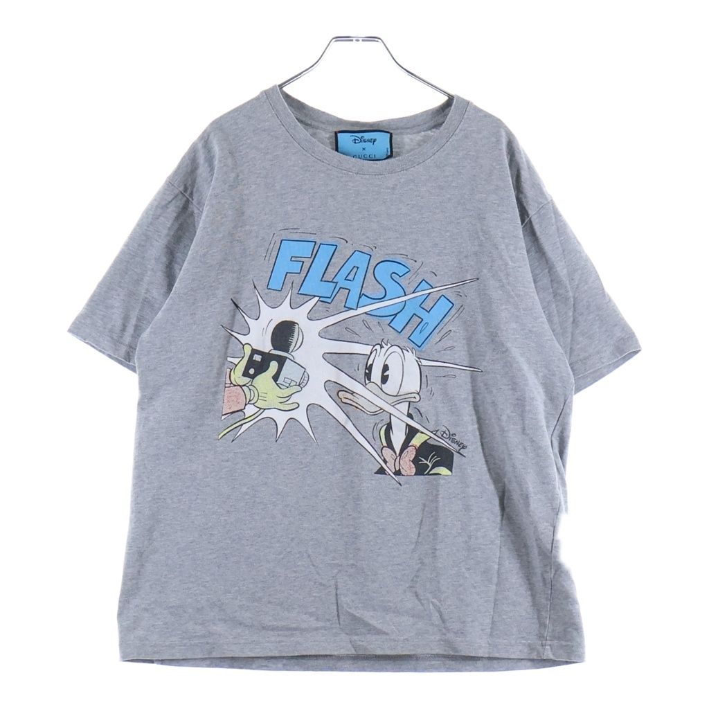 GUCCI (グッチ) ×Disney Donald Duck T-Shirt ディズニー 半袖Tシャツ グレー 548334 XJDAE