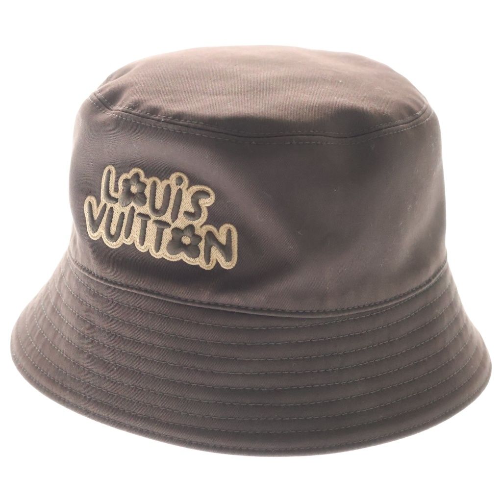 LOUIS VUITTON (ルイヴィトン) モノグラム クラギー リバーシブル マルチカラー バケットハット 帽子 ブラウン M7466L 46,200円