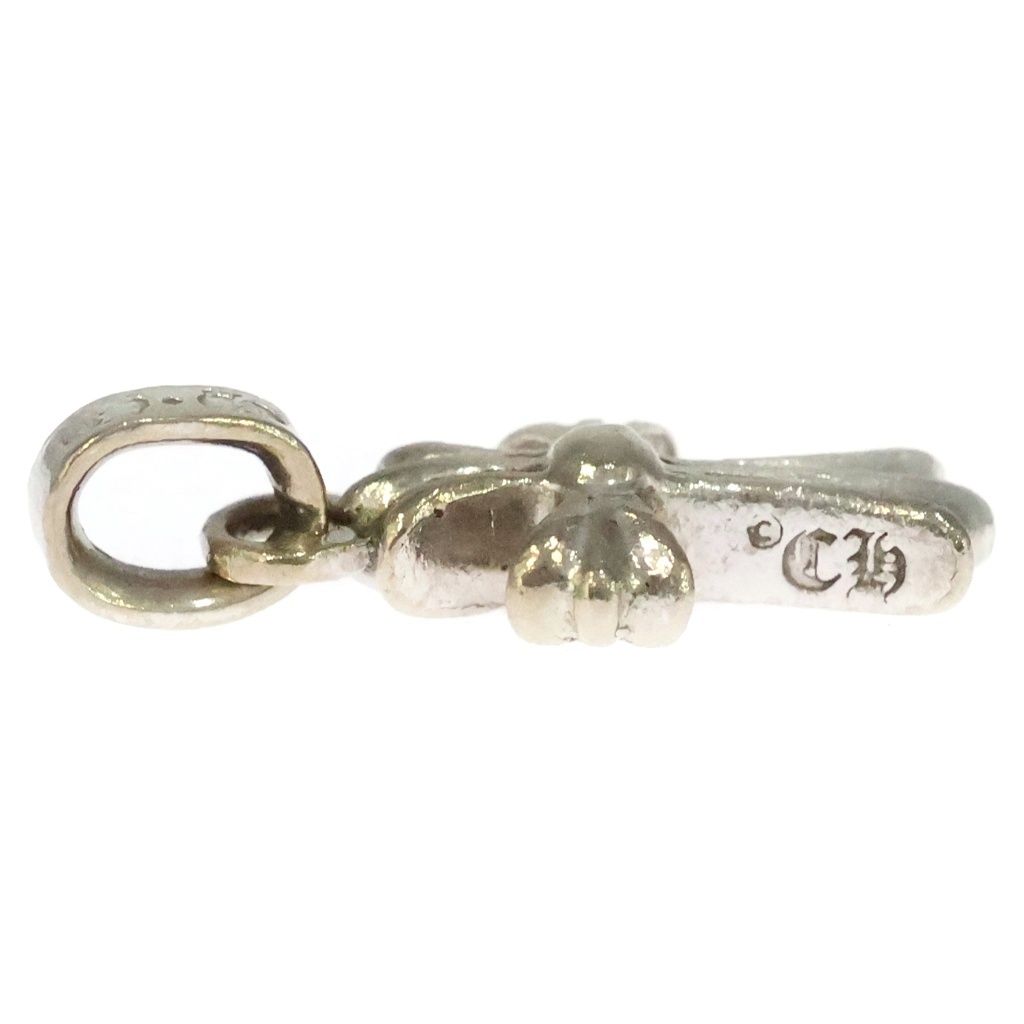 CHROME HEARTS (クロムハーツ) 18K CRS BBYFAT P/SAP ベイビーファットクロス PAVEピンクサファイア ペンダントトップ ホワイトゴールド -