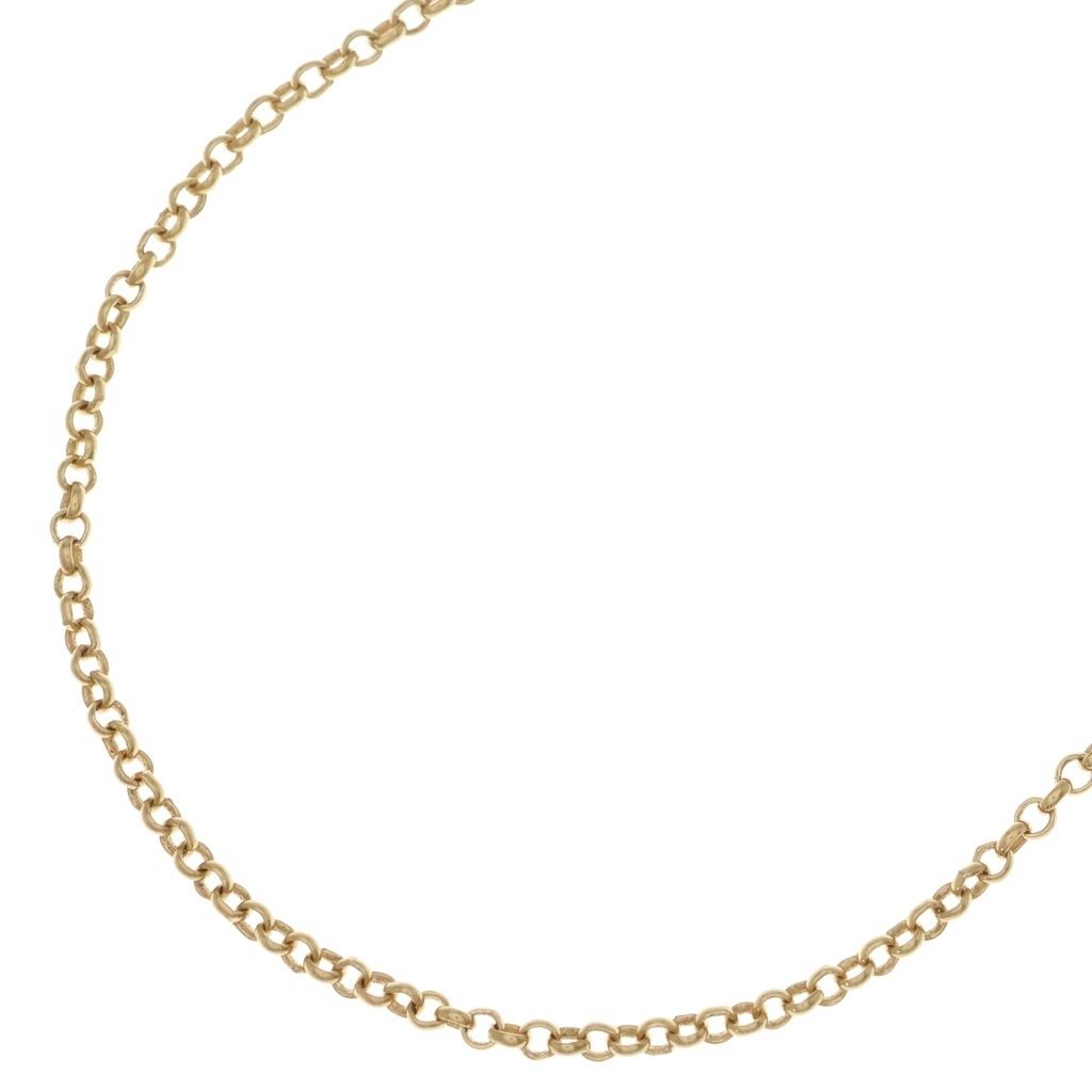 CHROME HEARTS (クロムハーツ) 22K NECKCHAIN R18 ロールチェーンネックレス 18inch ゴールド BCA010 -