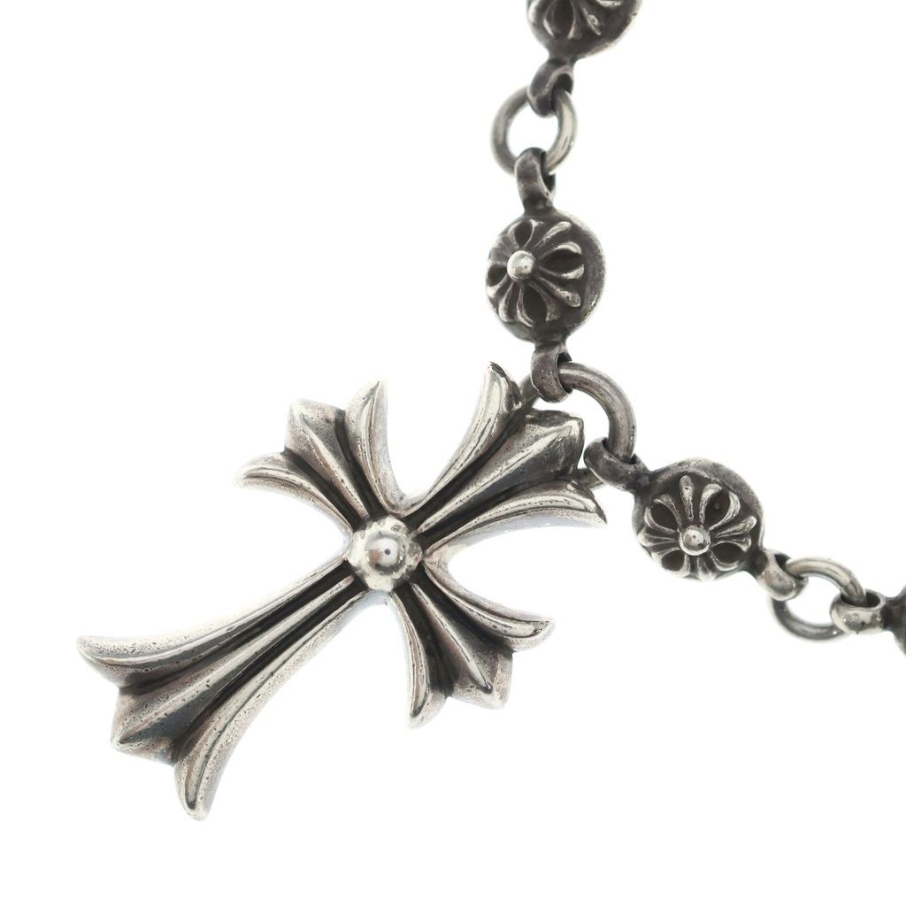 CHROME HEARTS (クロムハーツ) #1 CRSBL CHN SML CH CRS クロスボールチェーン スモールCHクロス ネックレス シルバー BCA193 440,000円