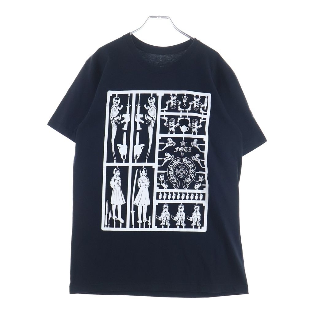 CHROME HEARTS (クロムハーツ) FOTI フォティ グラフィックプリント 半袖Tシャツ クルーネックカットソー ブラック 43,544円
