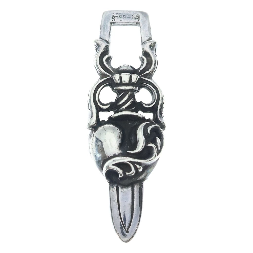 CHROME HEARTS (クロムハーツ) DAGGER HEART ダガーハート ペンダントトップ シルバー BCA243