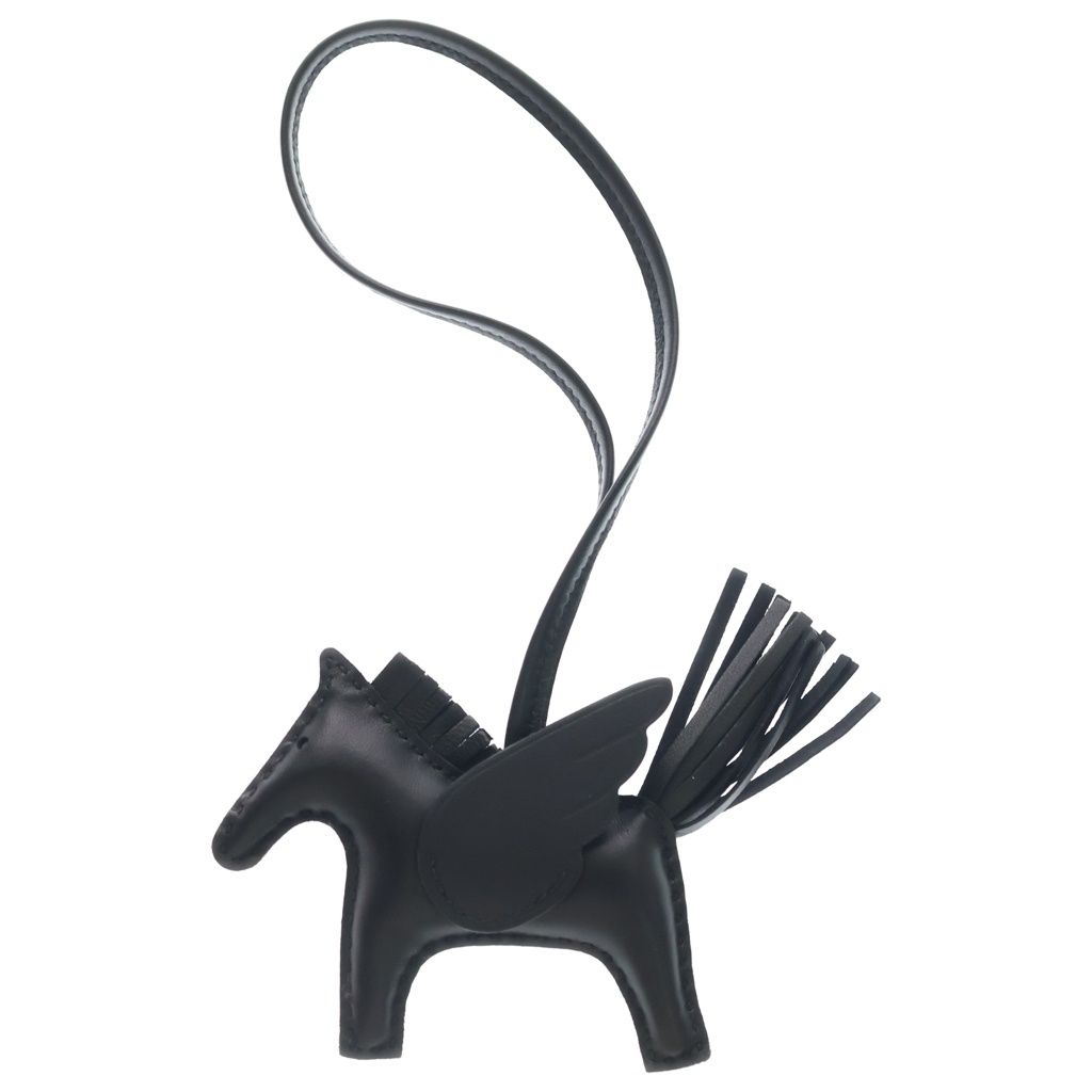 HERMES (エルメス) ロデオ ペガサスPM アニョーミロ K刻印 バッグチャーム ソーブラック 78,650円