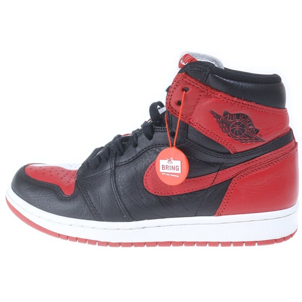 NIKE (ナイキ) AIR JORDAN 1 RETRO HIGH OG NRG HOMAGE TO HOME エアジョーダン1 オマージュトゥホーム ハイカットスニーカー ブラック/レッド US8/26cm 861428-061