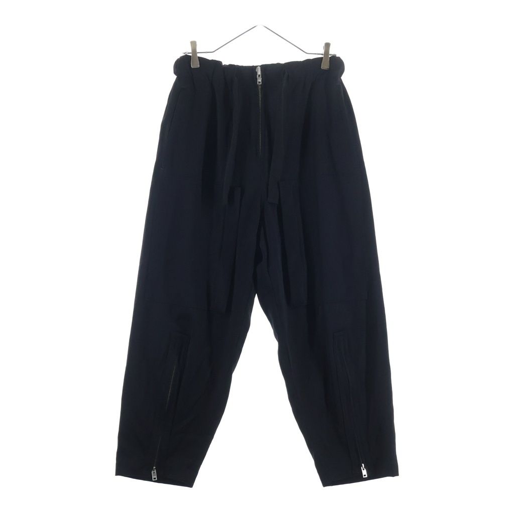 Y's (ワイズ) 20AW Pre WOOL SAROUEL PANTS フロントジップ 2ポケット ウールサルエルパンツ ブラック レディース YB-P41-130 16,323円