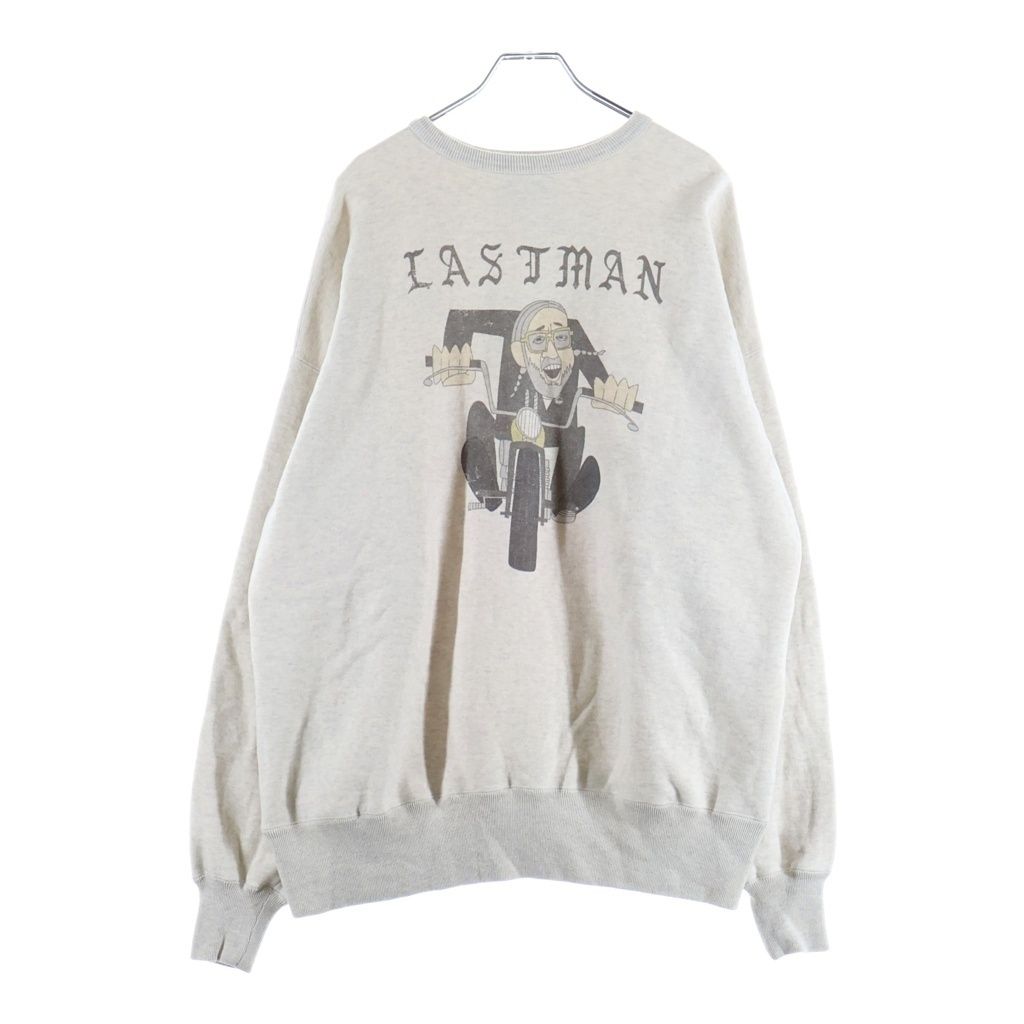 LASTMAN (ラストマン) PRINTED CREW NECK EASY RIDER プリント クルーネック イージー ライダー ロゴデザイン スウェット トレーナー グレー 252LM-CT15 16,783円