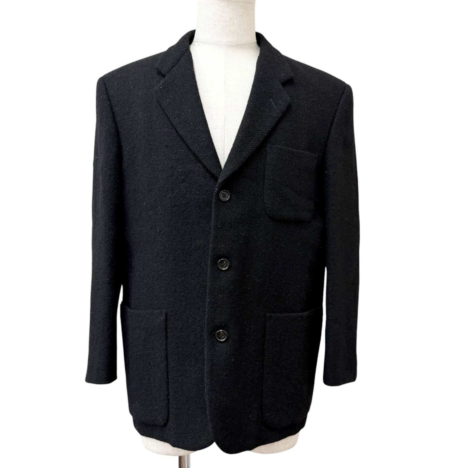 極美品□COMME des GARCONS HOMME コムデギャルソンオム ヴィンテージ 98AW HJ-07022S 田中オム ツイードジャケット S 日本製 正規品