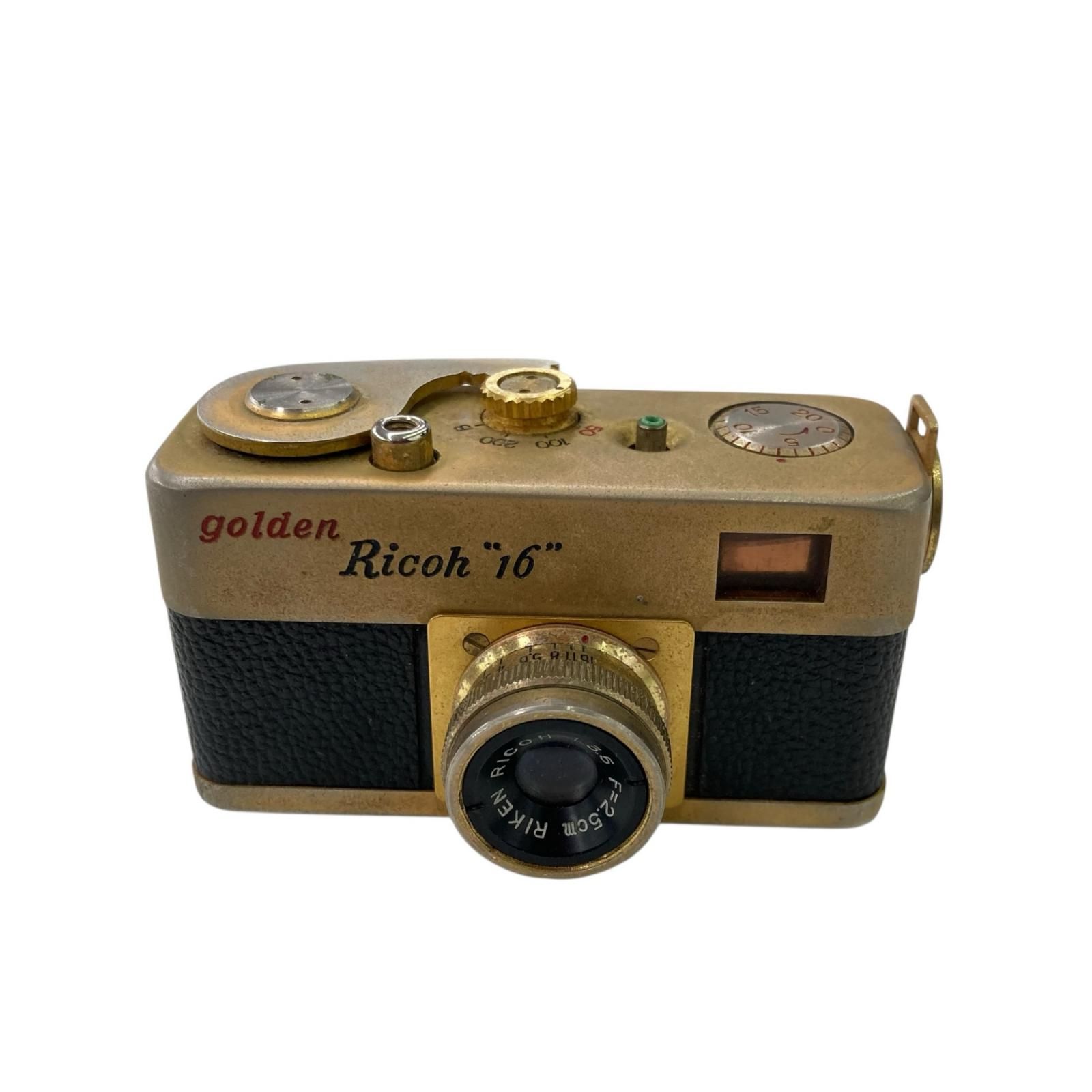 199990 operation unconfirmed RICOH Ricoh Golden Ricoh 16 film camera gold
