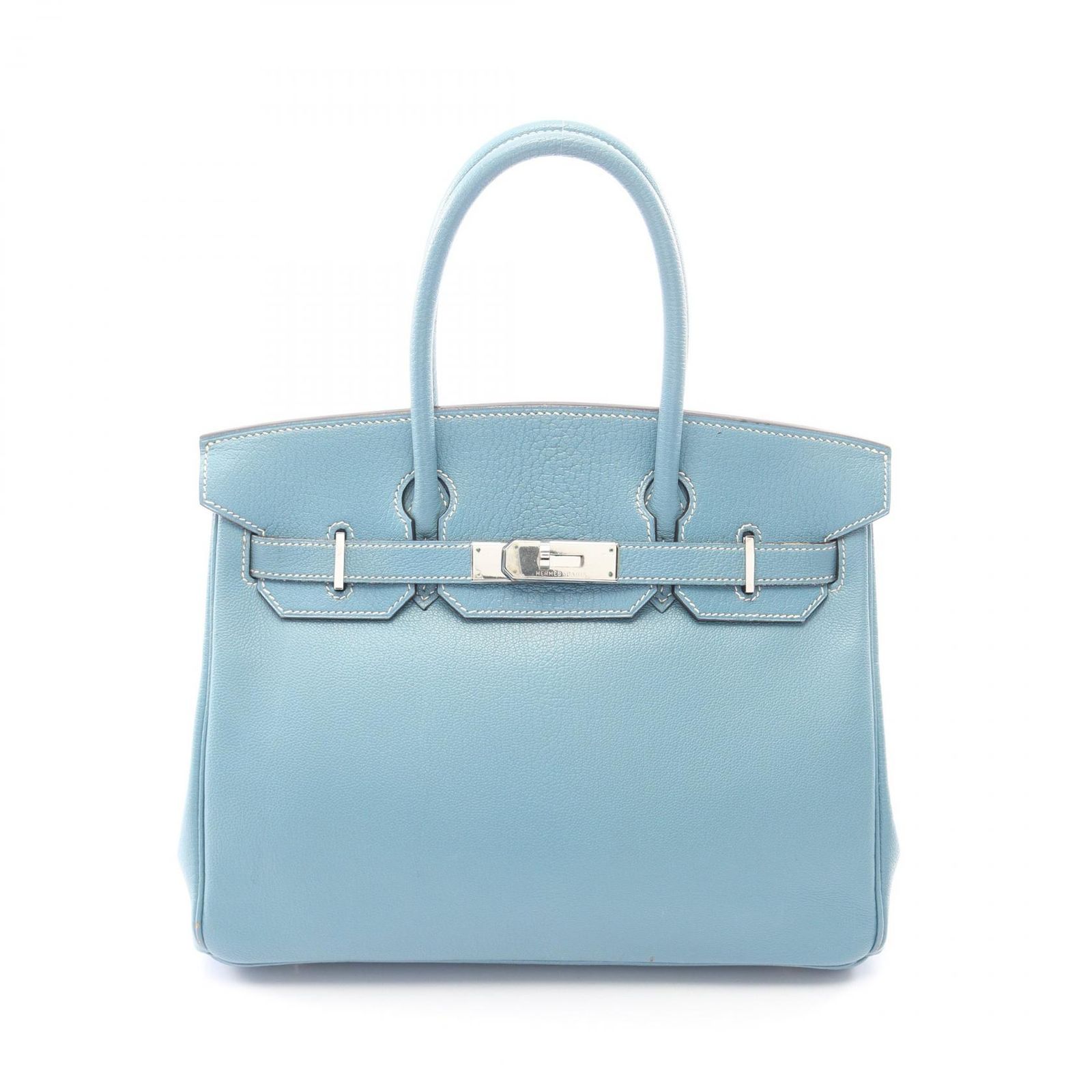 HERMES エルメス バーキン30 ブルージーン ハンドバッグ