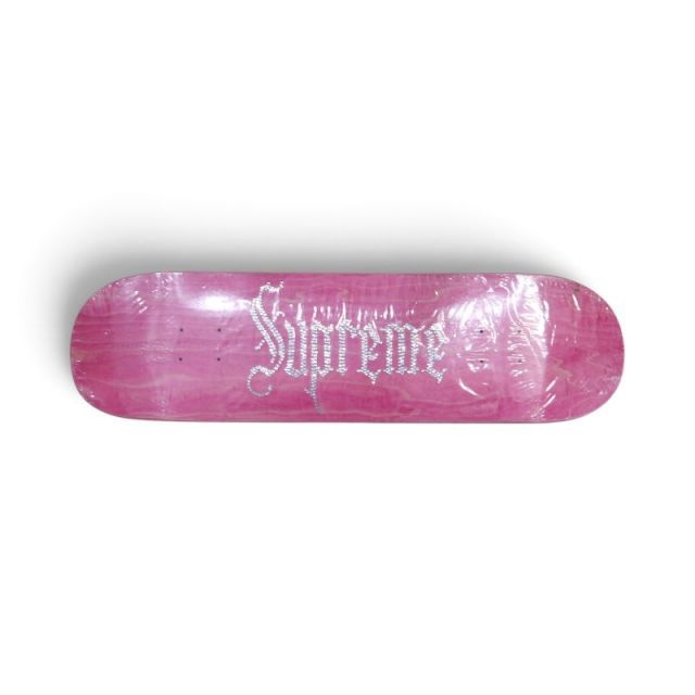 SUPREME 24aw RHINESTONE SKATEBOARD PINK 8.5 × 32.25 シュプリーム ラインストーン スケートボード デッキ 板 大名店