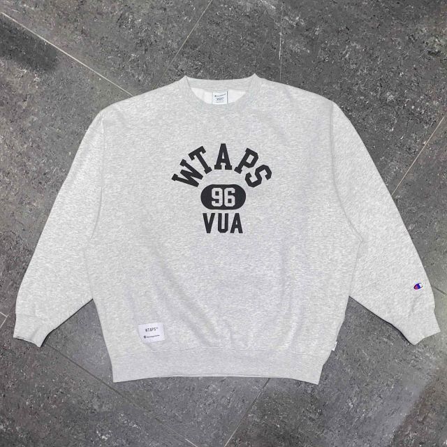 WTAPS 24aw x CHAMPION ACADEMY CREWNECK SIZE-L ダブルタップス チャンピオン アカデミークルーネック スウェット 南堀江店