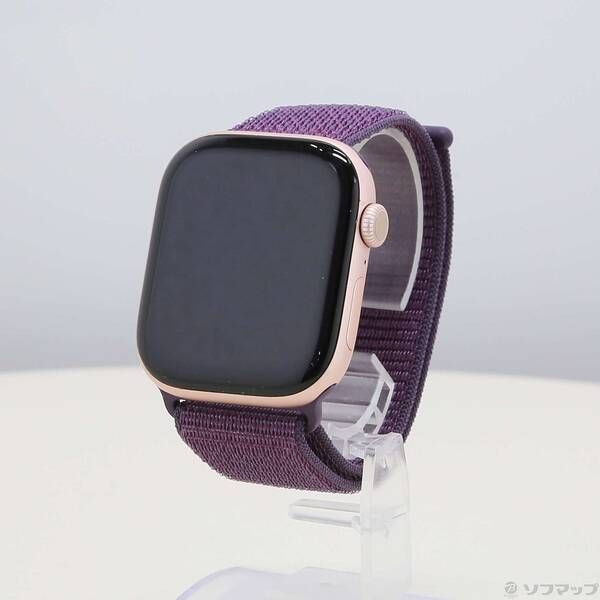 ソフマップ 〔中古品〕 Apple Watch Series 10 GPS 46mm ローズゴールドアルミニウムケース プラムスポーツループ【262】