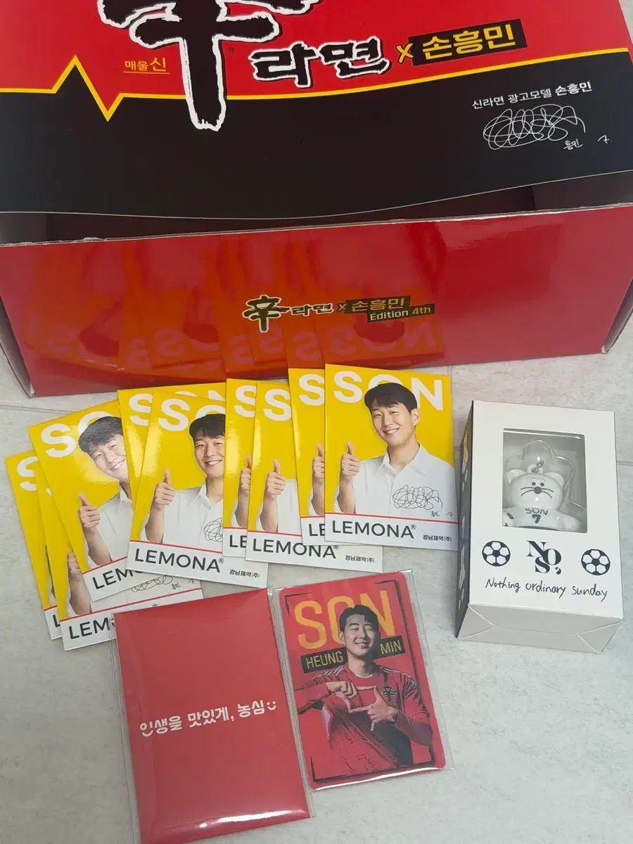 ソン・フンミン(SON HEUNGMIN) カード、辛ラーメン グッズ、キーホルダー、LEMONA レモナ カード など まとめ