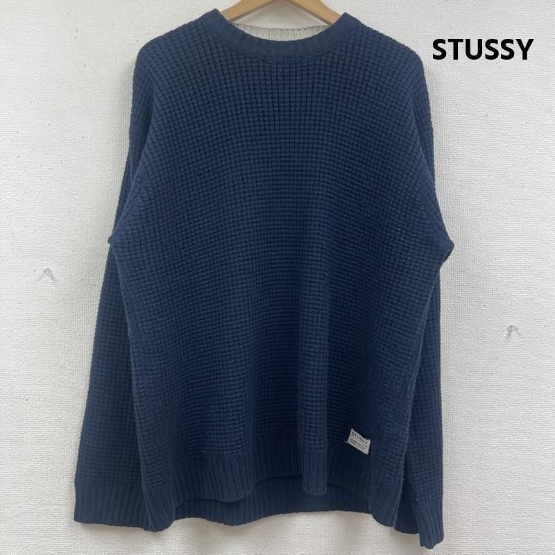 ステューシー 90s 紺タグ OLD STUSSY ワッフル編み 生地 セーター ニット メンズ M ISItems【USED】【古着】【中古】50164786