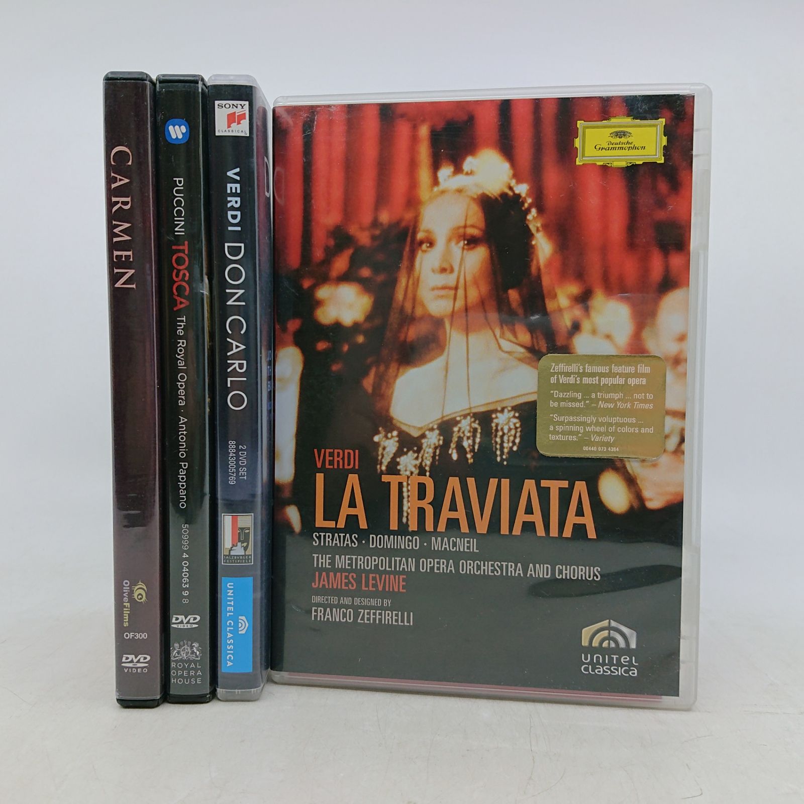4点セット】オペラDVD 4作品 椿姫 ドン・カルロ プッチーニ・トスカ