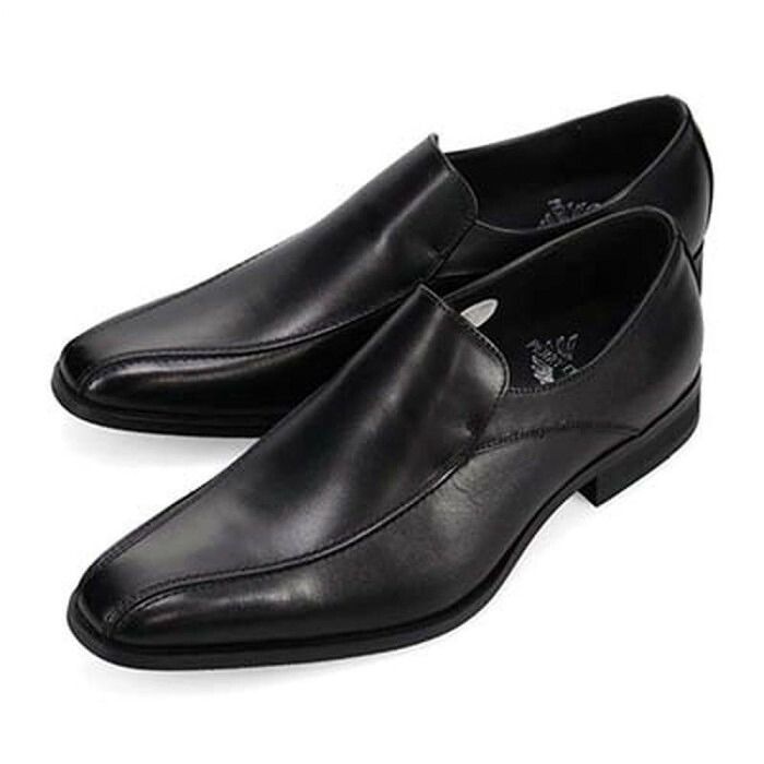 27cmでもすっきり見えるロングノーズ ペリーコレクション PERRY COLLECTION ビジネスシューズ ブラック 27.0cm PR2048