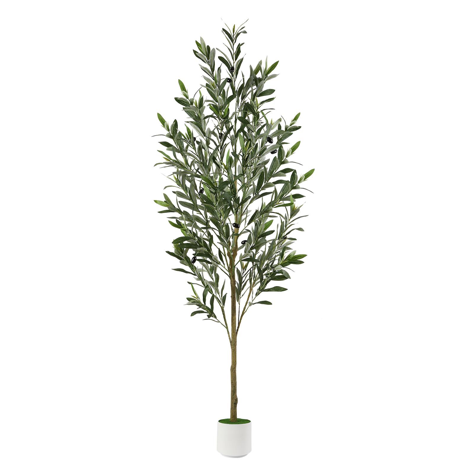 Alupssuc人工観葉植物 【2026一体成型プロセスを一新します】光触媒 オリーブの木です【高さ150CM】観葉樹 フェイクグリーン 空気清浄 | 水や肥料は必要ありません インテリアグリーン おしゃれ オフィス 室内 装飾 人工観葉植物は、おしゃれなｍａ