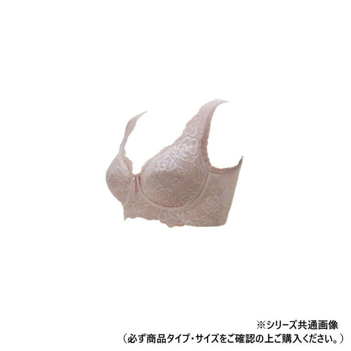 脇肉まで包む脇高フルカップで小胸もふんわり TAMURA yauco ブルーメリアブラジャー レギュラー ダスティピンク M-YTA25R-115-M 取り外しパッド付き・2列4段フック・日本製