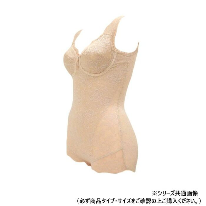 日本製の丁寧な仕立てが魅力 TAMURA yNuco ブルーメリアボディスーツ レギュラー ベージュ LL-YTN25R-020-LL