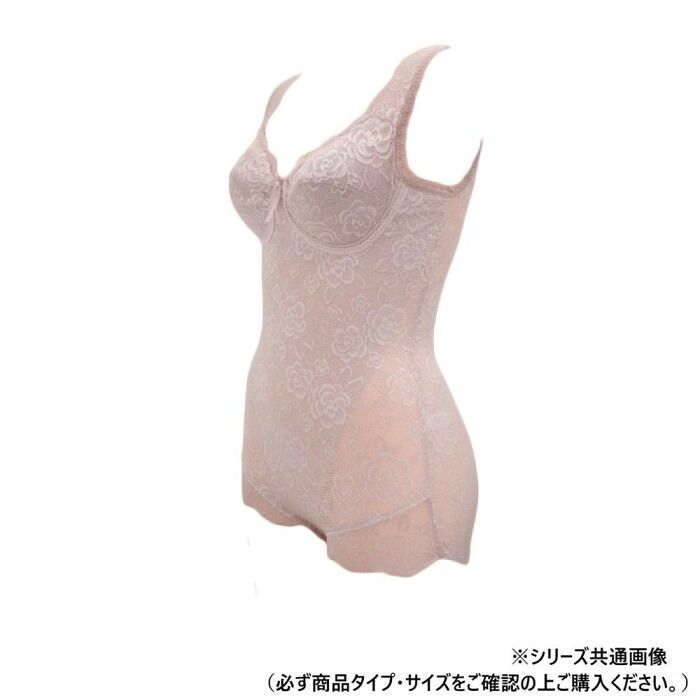 大きめバストをきれいに収めるグラマータイプ TAMURA yNuco ブルーメリアボディスーツ グラマー ダスティピンク LL-YTN25G-115-LL 12,936円