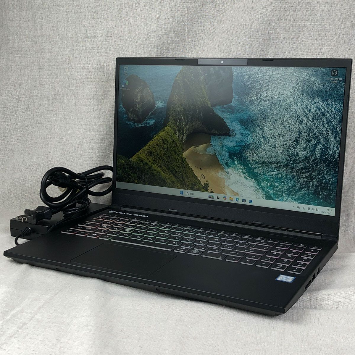 ◆ジャンク品◆ゲーミングPC GALLERIA ガレリア GCR1650GF【i7-9750H・GTX1650・8GB・SSD256GB】★画面表示色異常 他 /gb-junk-261497(039925)