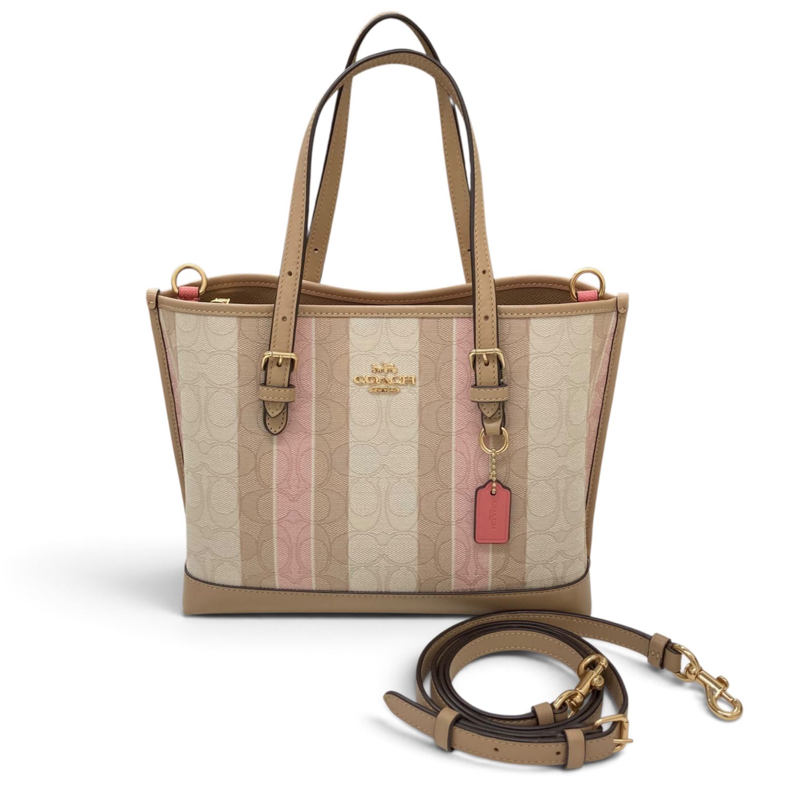 COACH コーチ 2WAYハンドバッグ ベージュ C8416 キングラム[30]