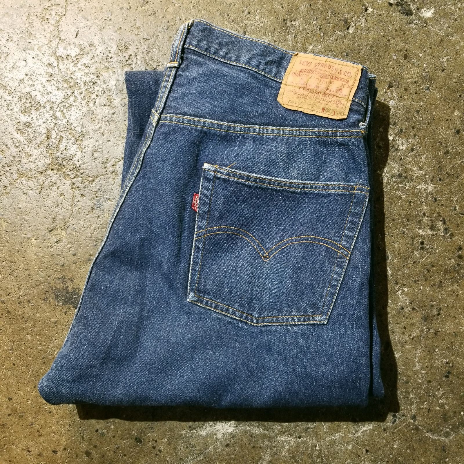 LEVI'S 70s 501 66BIG E W38 リーバイス 1970s ボタン裏6 スレーキスタンプ 赤耳 ポケット裏シングル ステッチ USA製 VINTAGE 古着