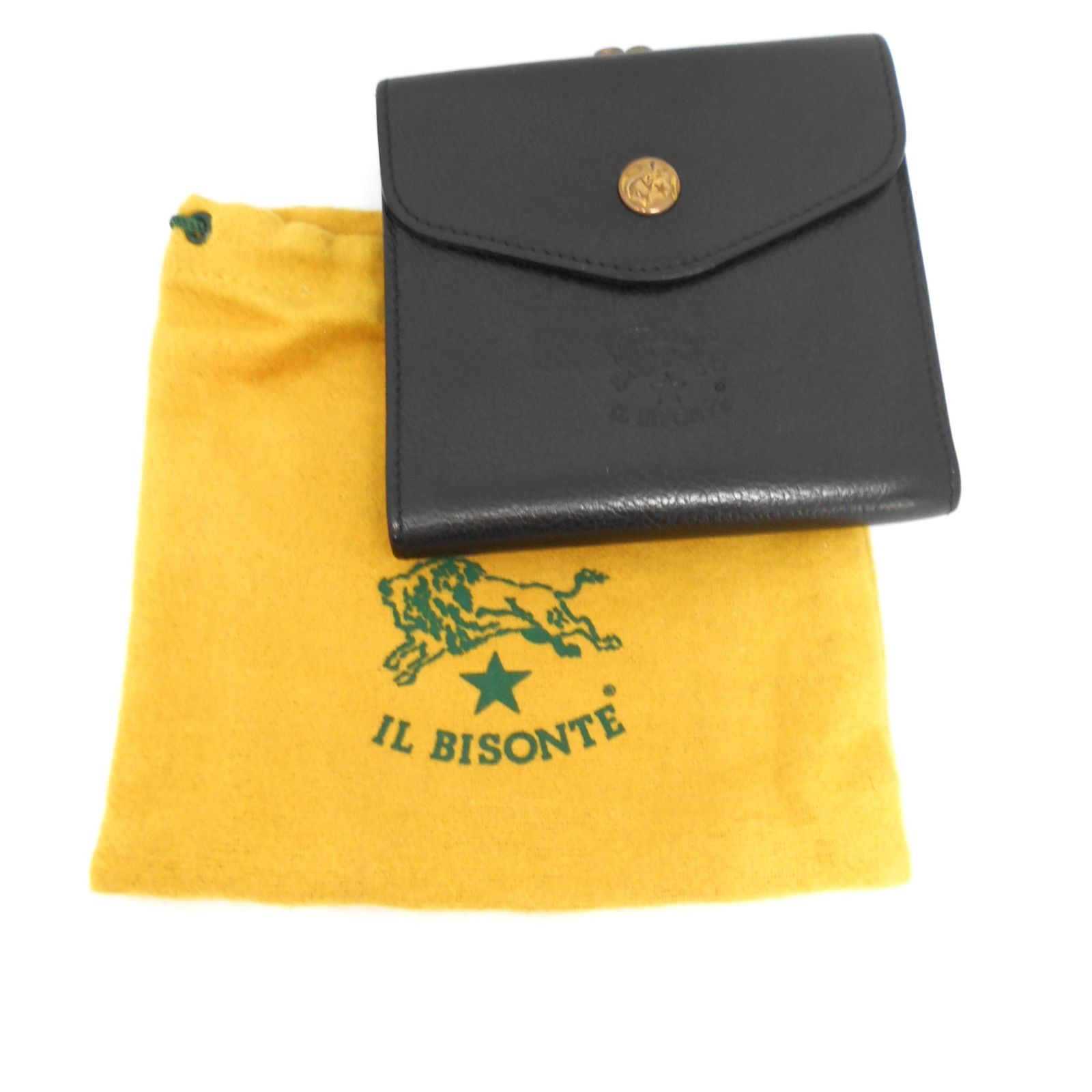 IL BIONTE イルビゾンテ　黒　二つ折り財布【R1017403-01】 11,544円