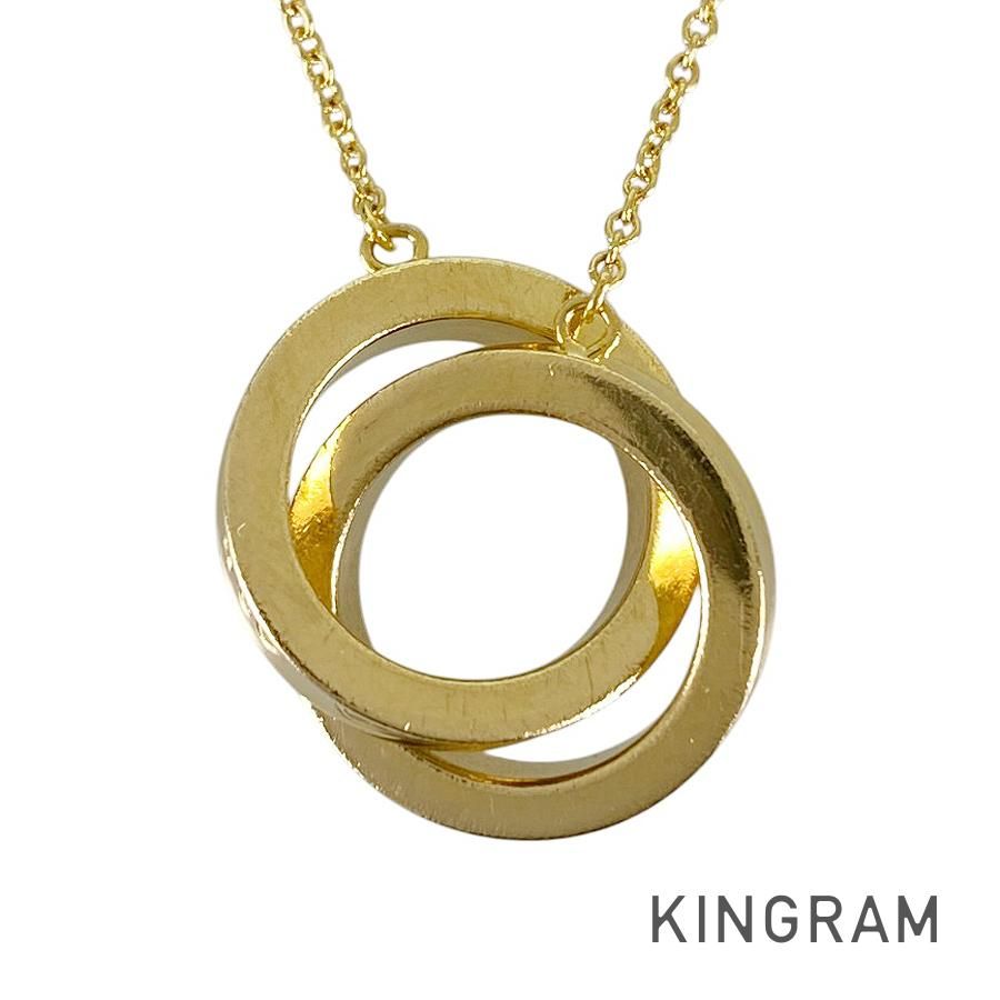 ティファニー TIFFANY&Co. 1837 インターロッキング サークル K18YG ネックレス sss【中古】