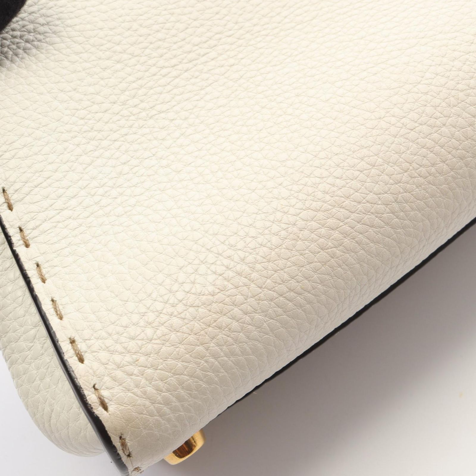 フェンディ FENDI ハンドバッグ ミニピーカブー セレリア 2WAY 8BN244 ホワイト レザー ピーカブー セレリア ミニ レディース Used B