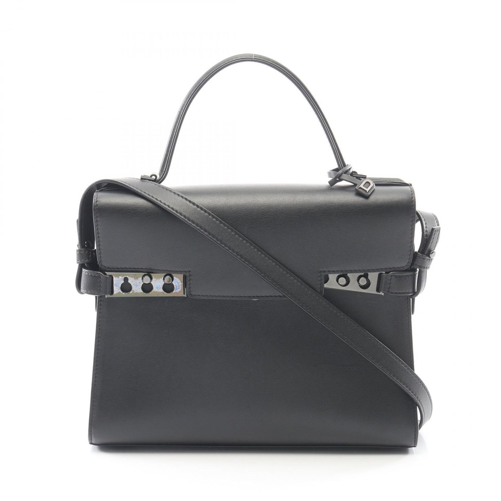 デルヴォー Delvaux ハンドバッグ タンペートMM 2WAY ブラック レザー タンペート MM レディース Used A