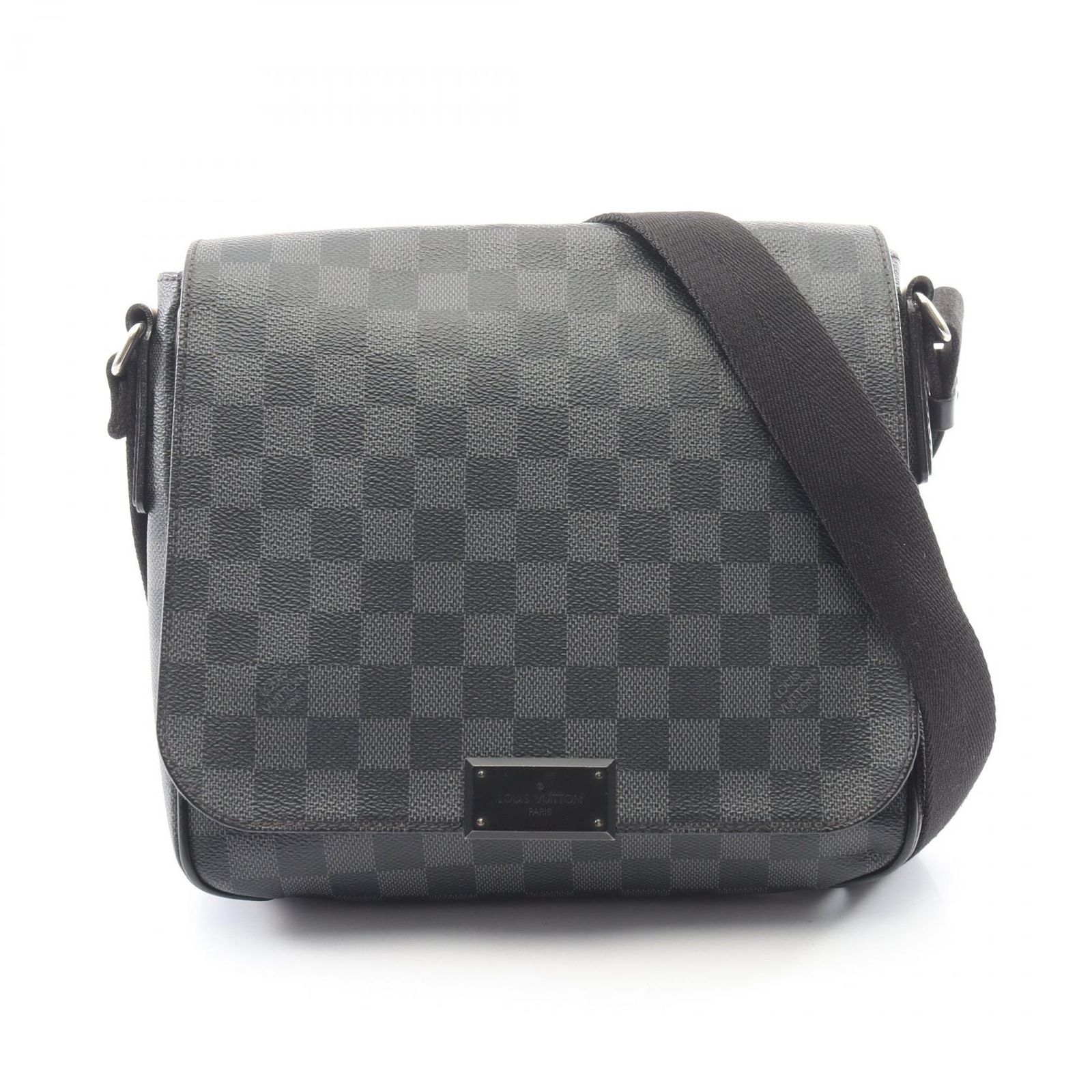 ルイ・ヴィトン LOUIS VUITTON ショルダーバッグ ディストリクトPM ダミエグラフィット N41260 PVCコーティングキャンバス レザー ディストリクトPM メンズ Used B