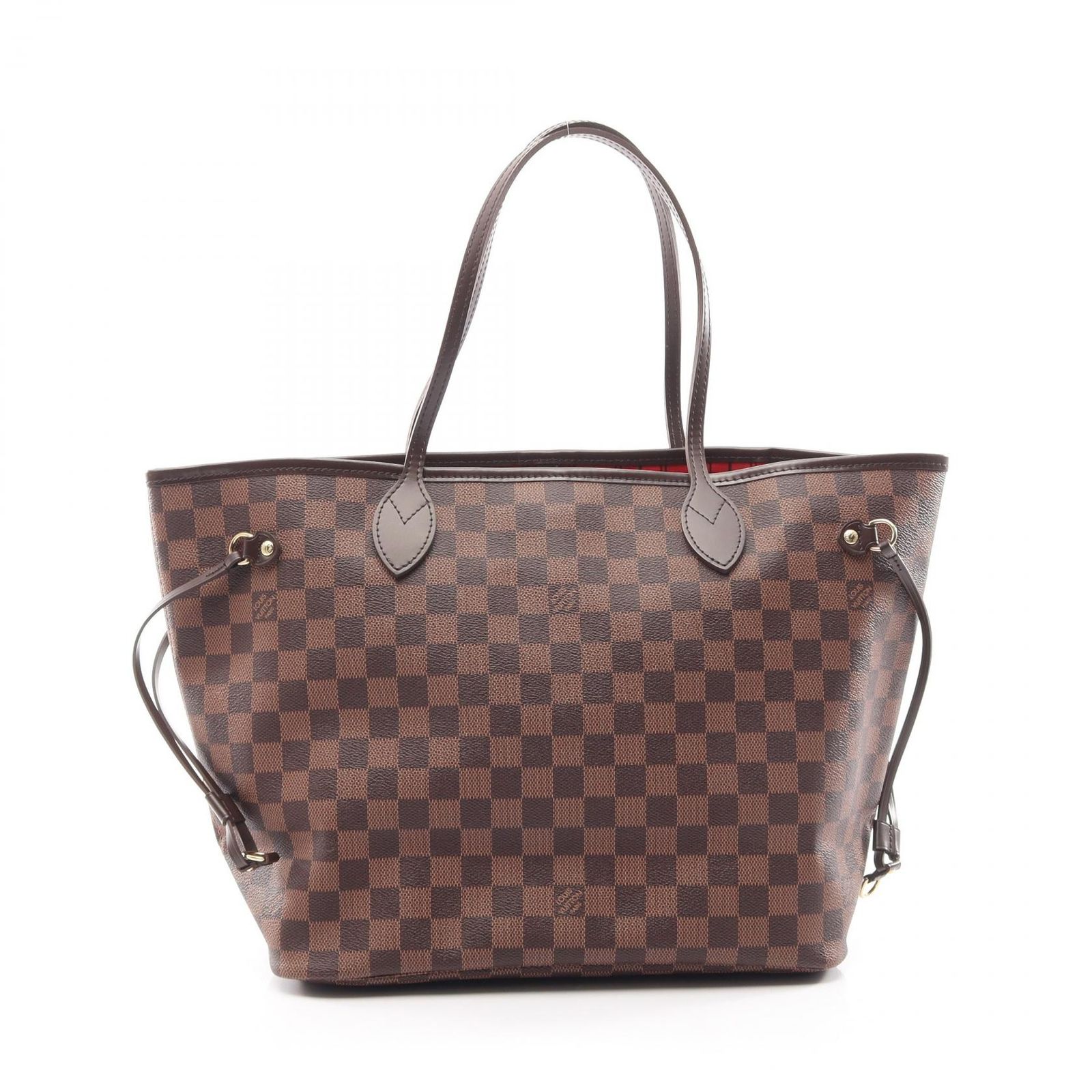 ルイ・ヴィトン LOUIS VUITTON トートバッグ ネヴァーフルMM ダミエエベヌ N51105 PVCコーティングキャンバス レザー ネヴァーフルMM レディース Used A