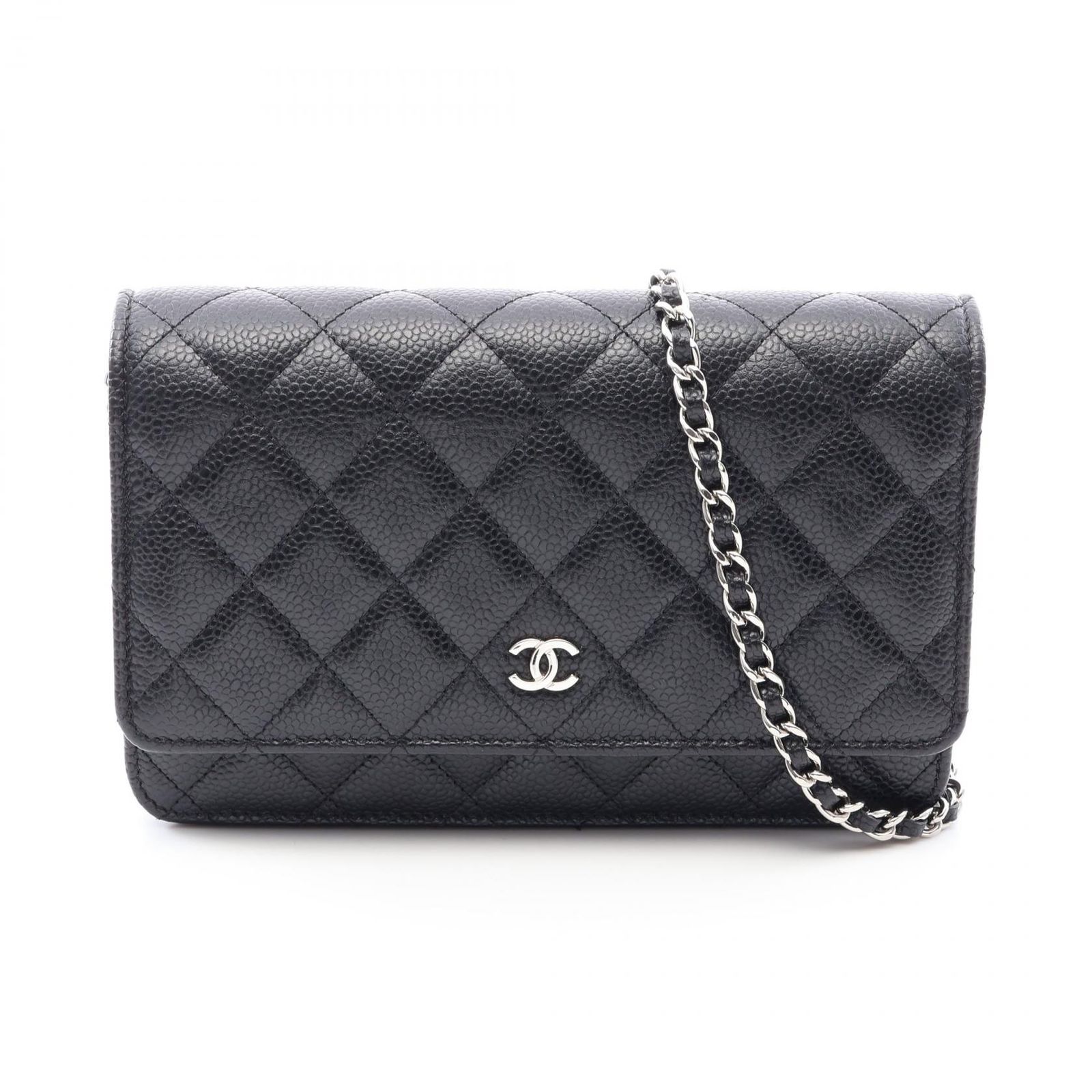 シャネル CHANEL ショルダーバッグ マトラッセ AP0250 ブラック キャビアスキン(グレインドカーフ) マトラッセ チェーンウォレット レディース Used A