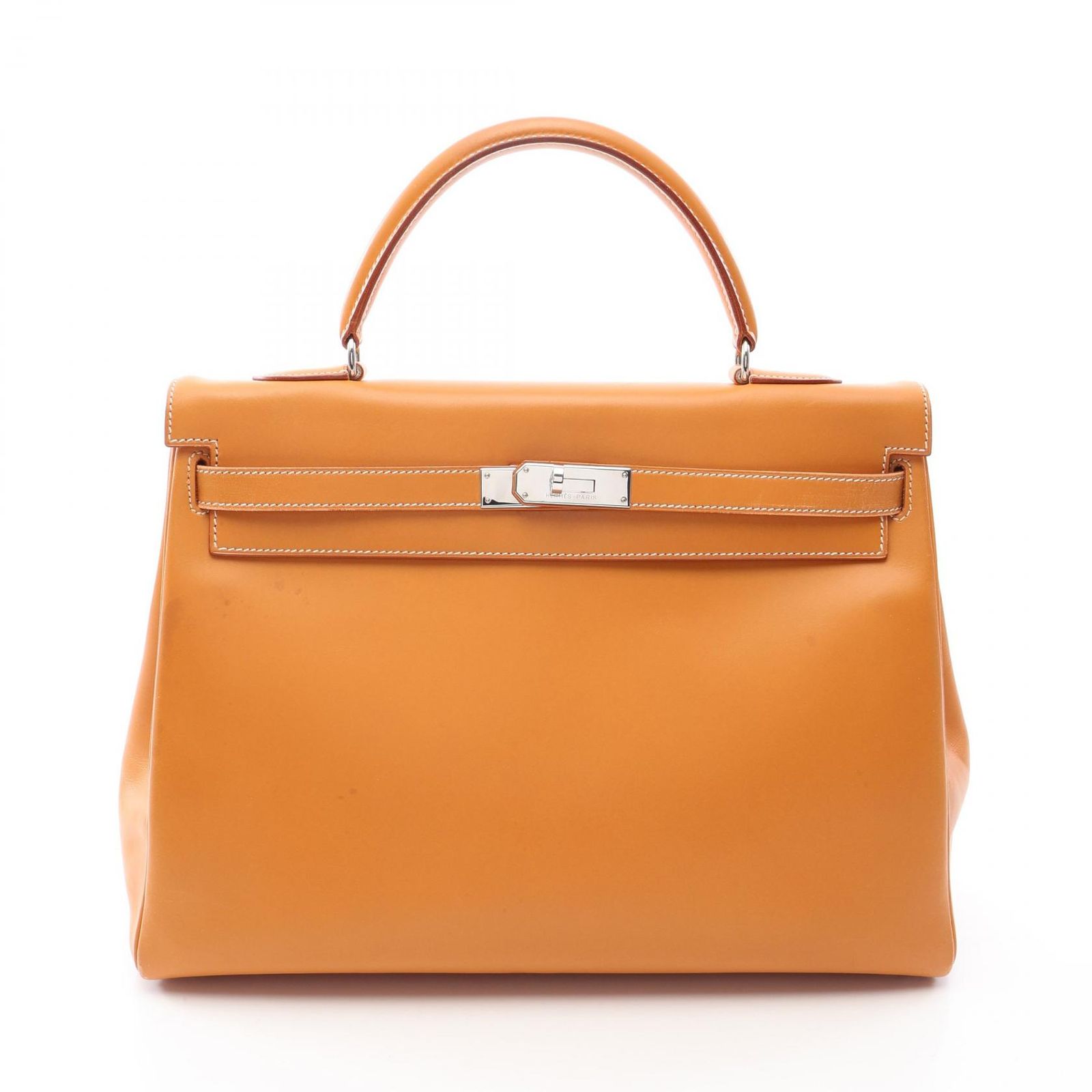 エルメス HERMES ハンドバッグ ケリー35 2WAY ナチュラル レザー ケリー35 ナチュラル レディース Used A