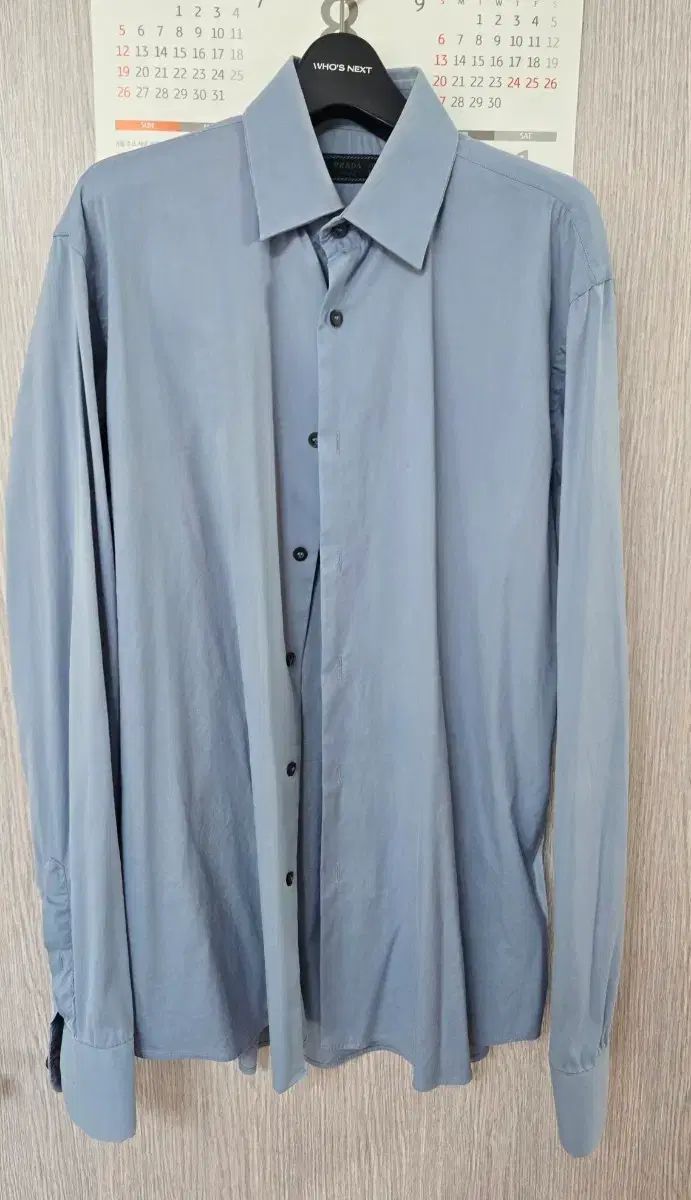 プラダ PRADA シャツ 38 ブルー
