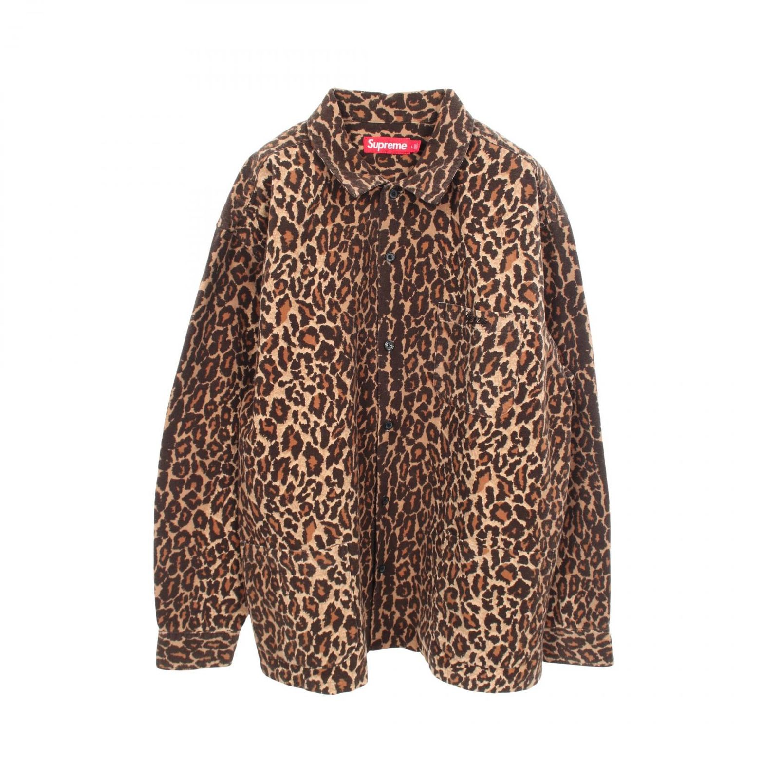 シュプリーム Supreme Flannel Pjama レオパード コットン シャツ メンズ Used A 23,579円