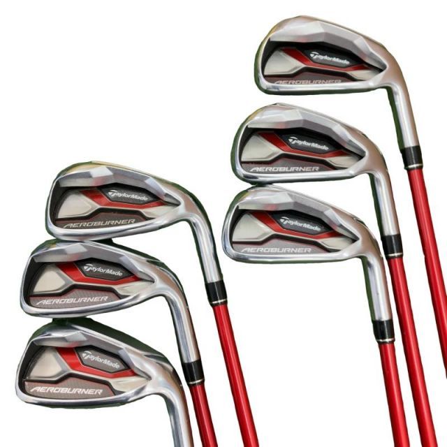 【中古】 テーラーメイド AERO BURNER 6S アイアンセット IR TM7-415 (フレックスR) メンズ 男性用 右利き 右用 Dランク ゴルフクラブ