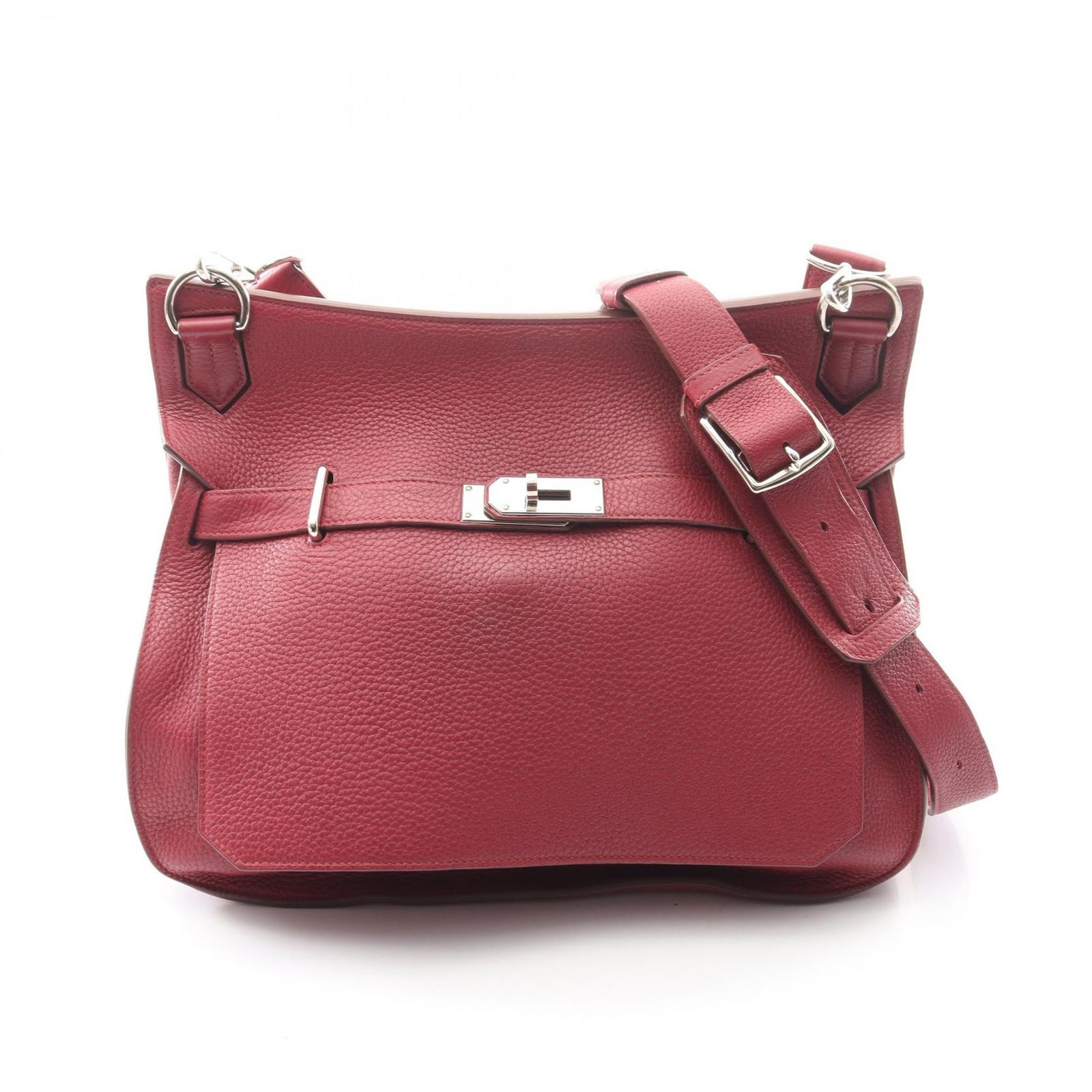 エルメス HERMES ショルダーバッグ ジプシエール34 ルビー レザー ジプシエール34 ルビー レディース Used B
