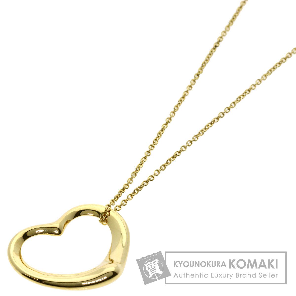 TIFFANY&Co. ティファニー オープンハート ネックレス K18YG レディース [中古]