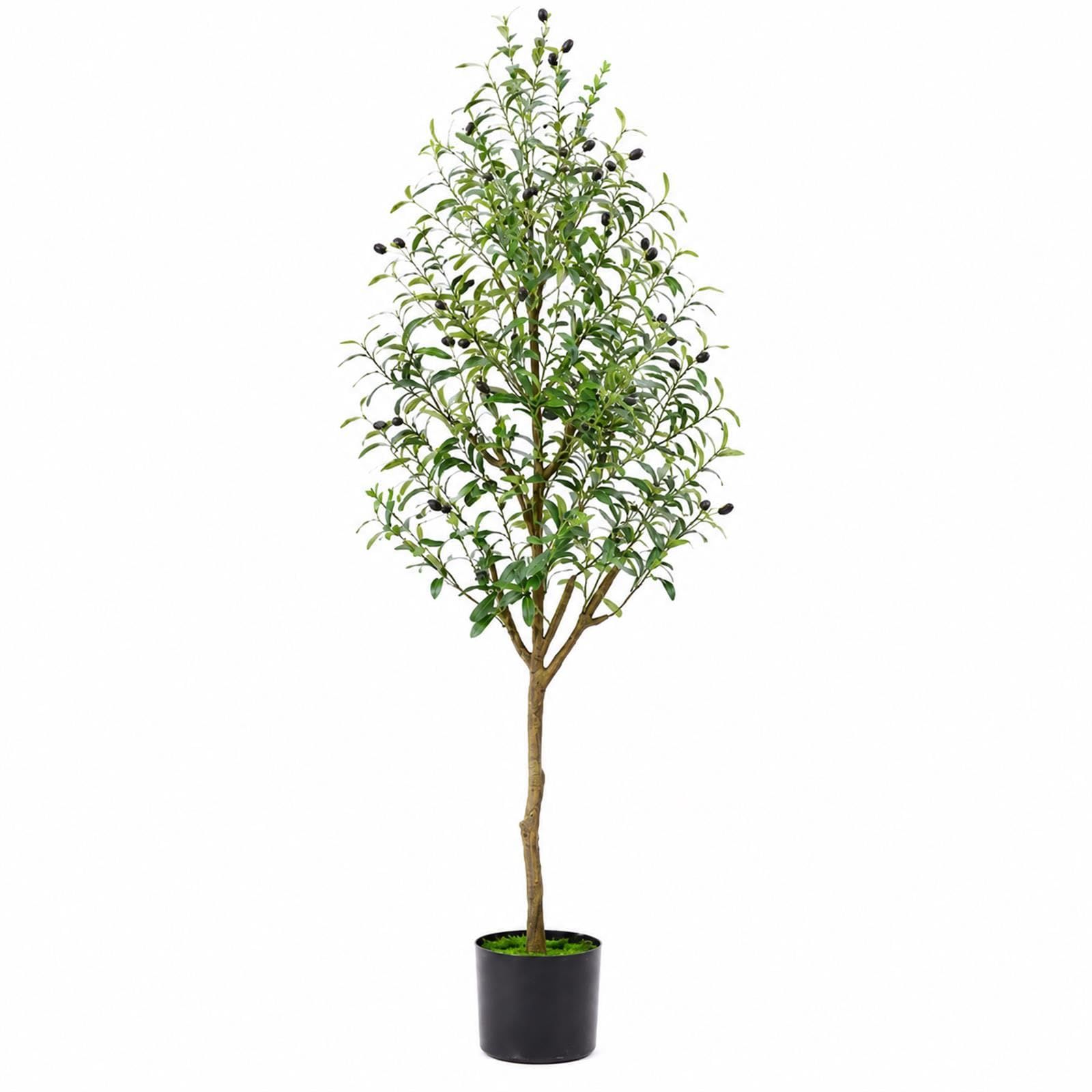人工オリーブの木 180cm フェイクグリーン 大型 鉢付き 観葉植物 室内インテリア | 水やり不要、枝葉調整可能、白い鉢付き。リビング・玄関・寝室・オフィス・店舗の室内装飾や撮影背景に使いやすく、ギフトにも選びやすい大型グリーン。ｍａ