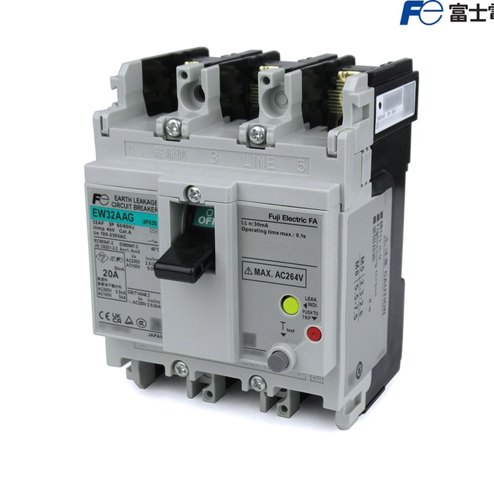漏電遮断器 AC100-230V 30ｍA EW32AAG3P20A