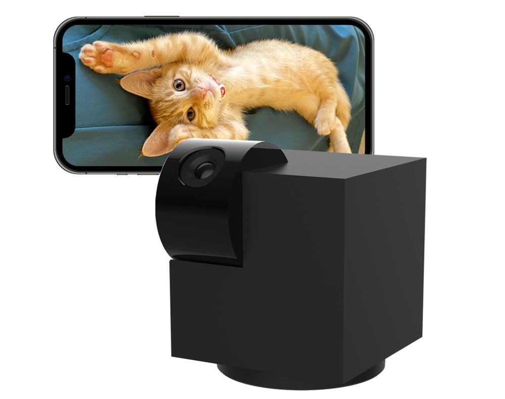 エジソンスマート 見守りカメラ CUBE (ブラック) Wi-Fi ベビーモニター ペット用 300万画素 自動追尾 双方向通話 Alexa Google Home対応 留守番 防犯 microSD録画 天井設置 DWC-CUBEBKpms 8bd7367c
